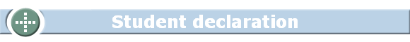 Student declaration